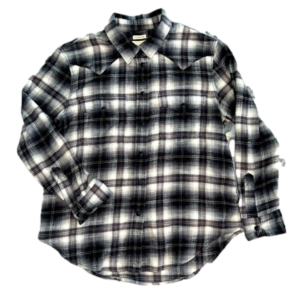 American Eagle Aahh-mazingly soft women western style snap flannel shirt, size S